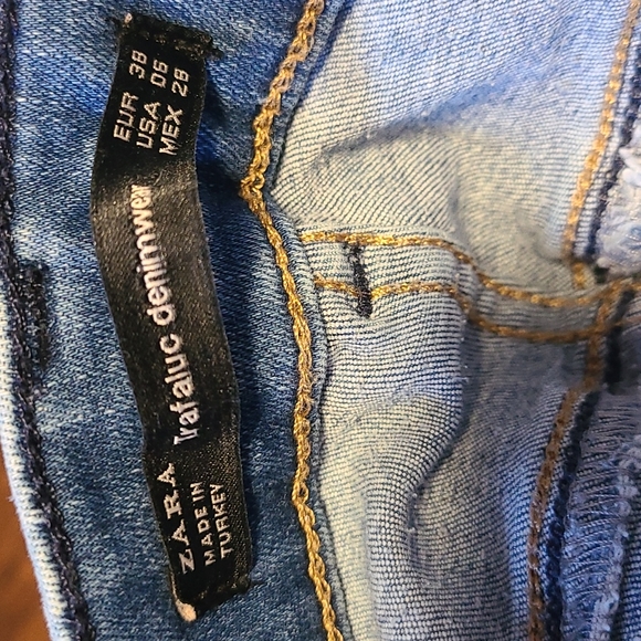 Zara skinny stretchy jeans sz US6 - Picture 6 of 6